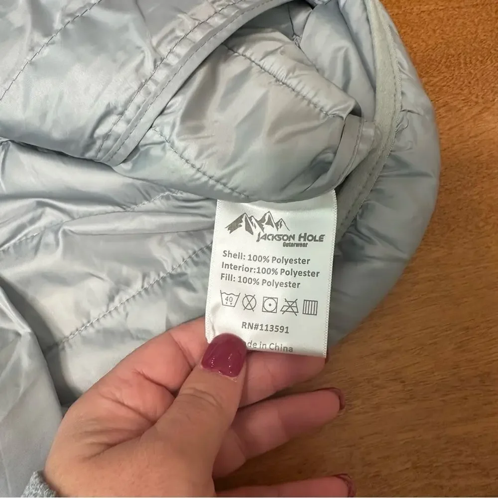 Jackson Hole Lightweight Puffer Jacket Coat Women’s‎ Sz Small S Fall Outerwear